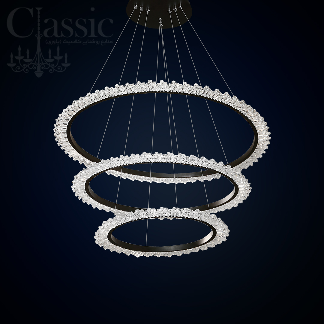 لوستر K807/3هوشمند صوتی صنایع روشنایی کلاسیک