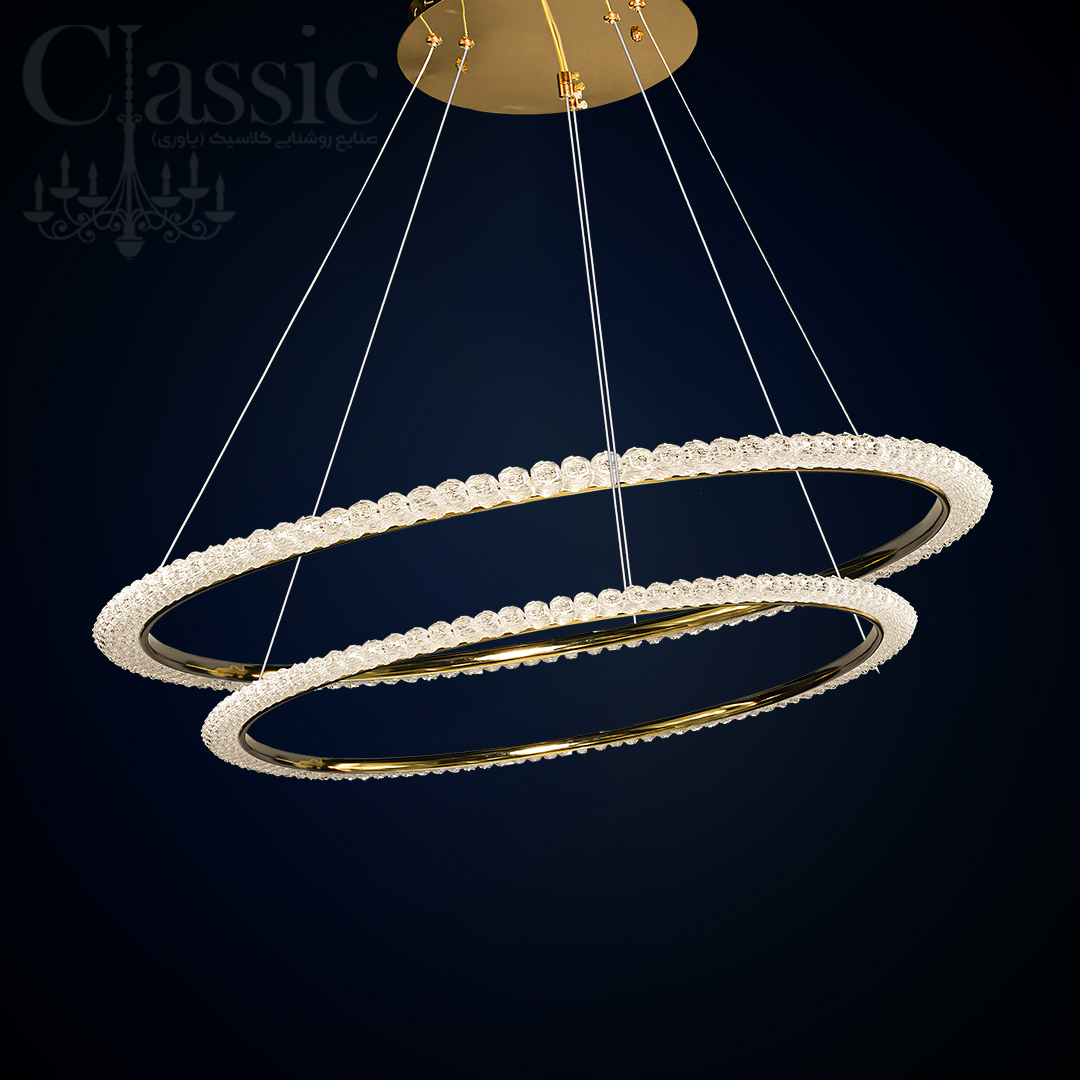 لوستر F847/2 هوشمند صوتی صنایع روشنایی کلاسیک